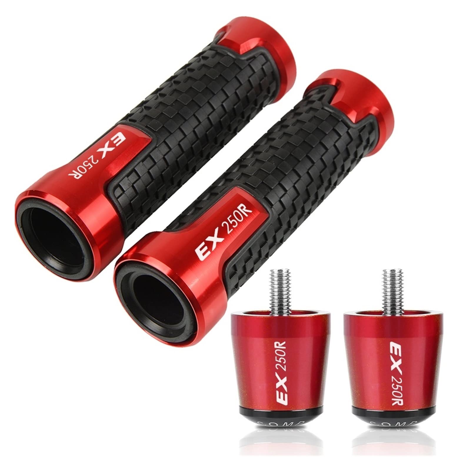 Poignées de main moto 22mm Kawasaki EX250R résoud l'usure du guidon d'origine avec style