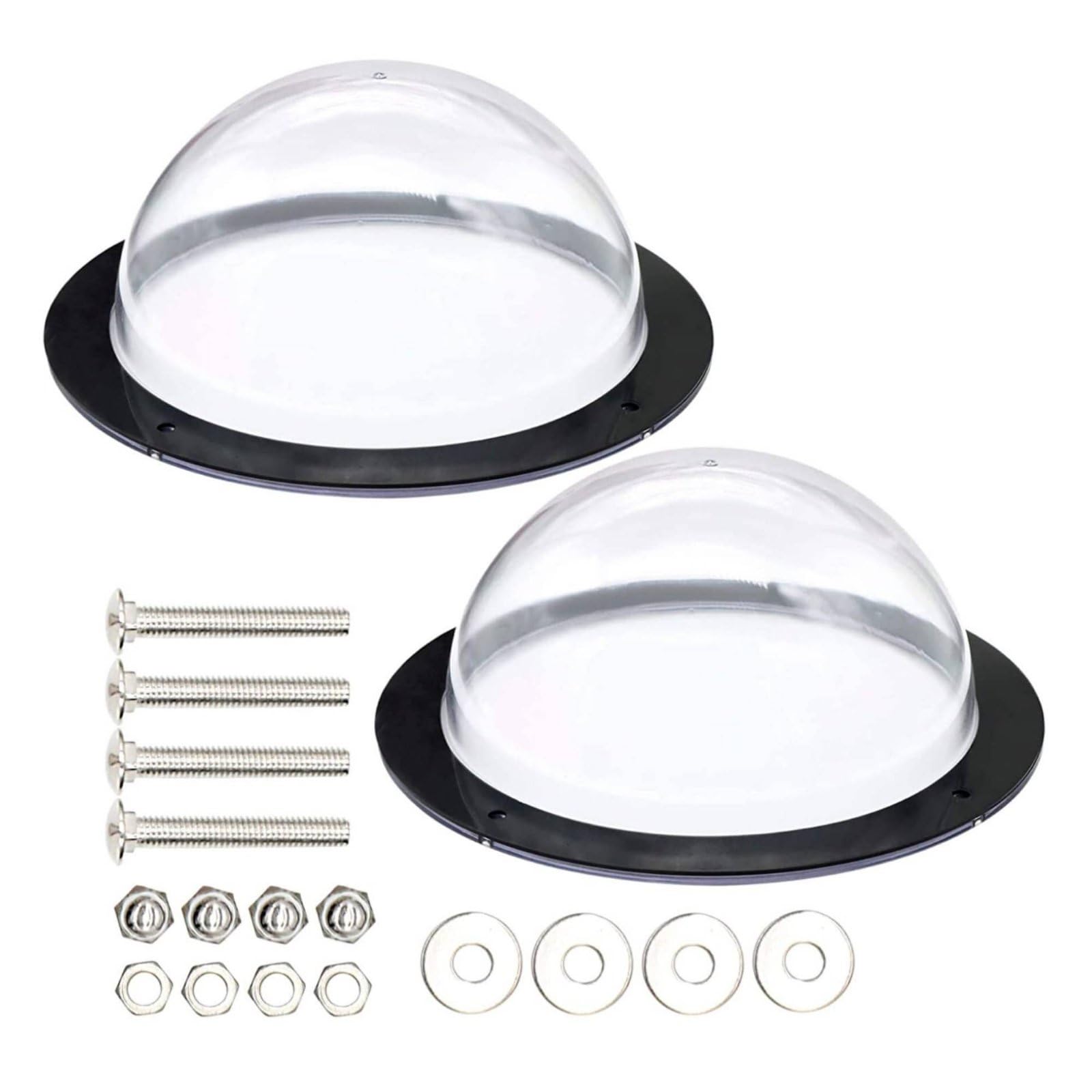 Half Round Clear Acrylic Bubble Window Transparent Dog Window Dome Long-Lasting Transparent Pet Dome for Dogs, Cats, Door, Outdoor Viewing, 12.5x31cm-image-21