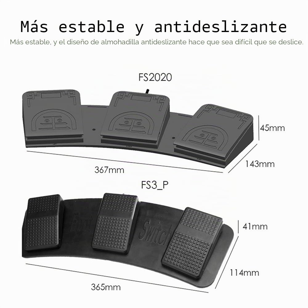 Staright FS2020U1 USB Interruptor de pie Tecla de Control Teclado de computadora Personalizado Pedal de acción para Dispositivos médicos Instrumentos Computadoras Oficina