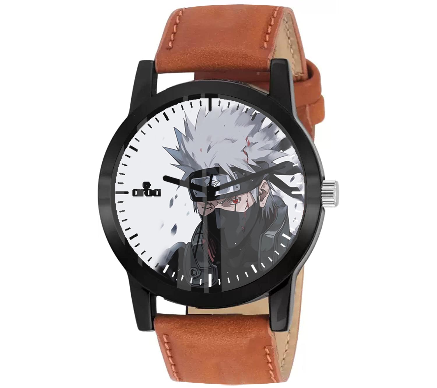 AROA Watch New Watch for Kakashi Hatake Battle Model : 1220 Black Metal Type Analog Black Strap Watch White Dial for Men Stylish Watch for Boys (B0CP3HBV1C) Amazon Price History, Amazon Price Tracker