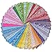 Produktbild Jukway 42 Stück Stoffe zum Nähen Baumwolle 25x25 CM Patchwork Stoff Baumwolle Muster Baumwollstoff Quadrate Stoffpaket zum Quilten Basteln DIY Dekoration Handwerk (25x25 cm - 42 Stück)