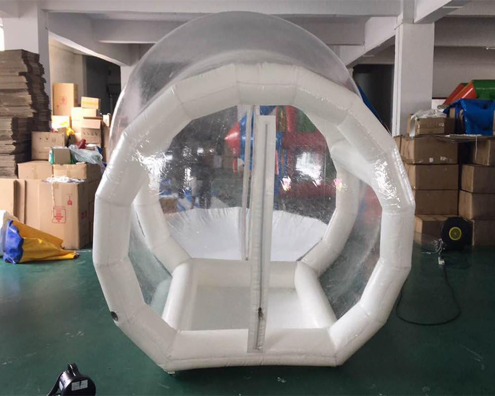 3/4/5/6/8m Transparent Inflatable Bubble Camping Tent Single Tunnel with Blower and Air Pump (5m)