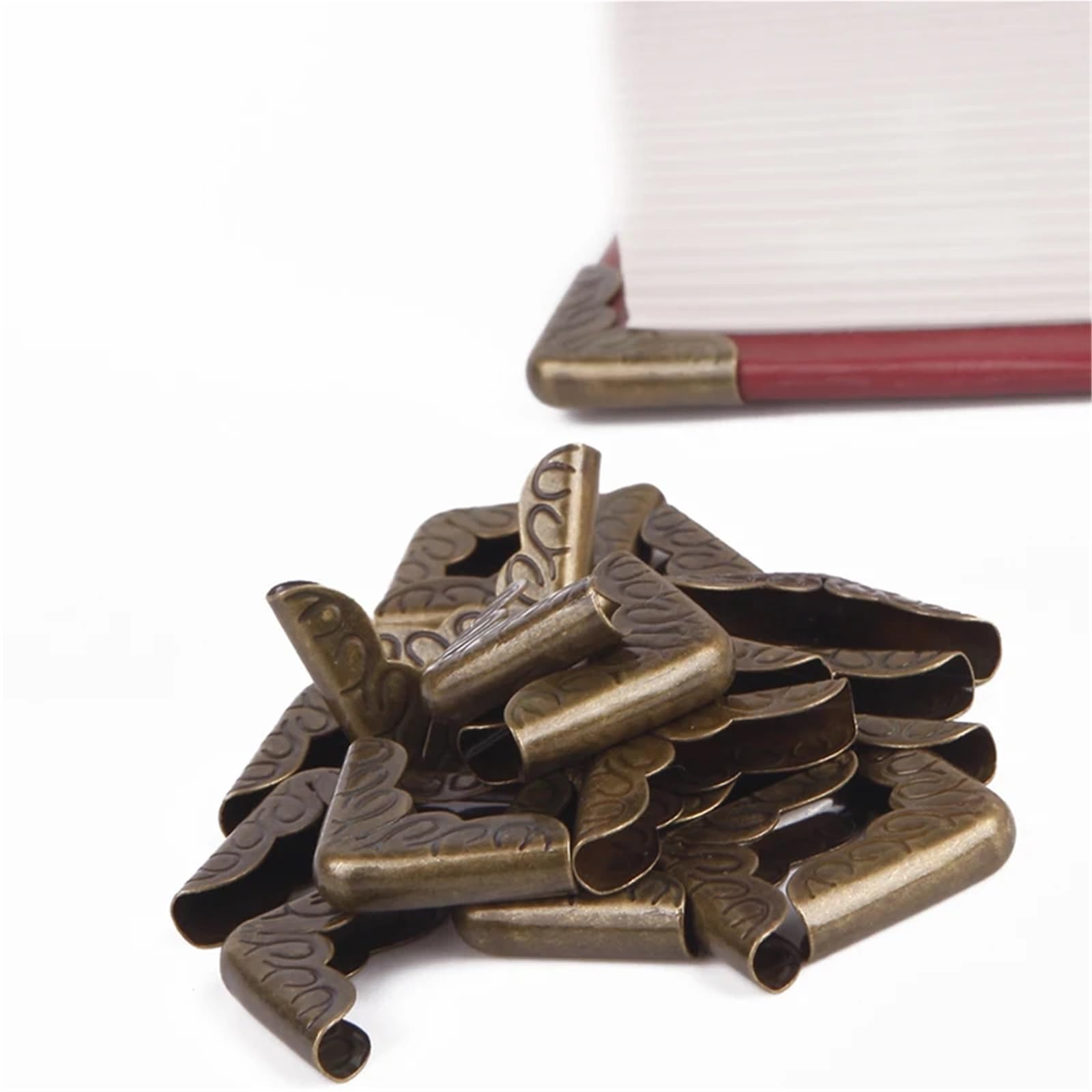 Lot de 1 000 coins pour photos - Bronze antique - Pour scrapbooking, menus, menus