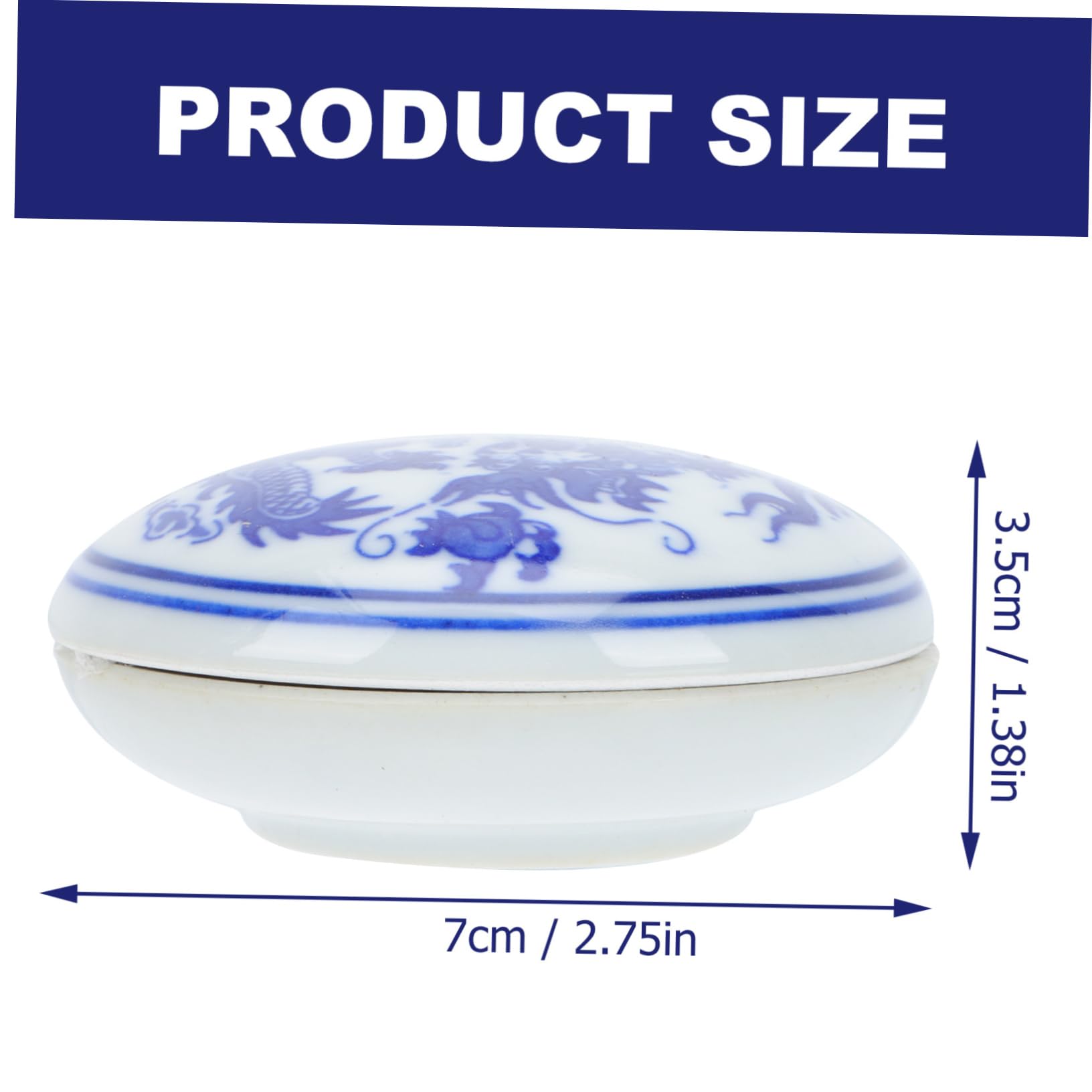 OSALADI 3 Stck. Keramisches Stempelkissen für Kalligraphie Anfänger Tintenpaste Box mit Deckel DIY Chinesisches Stempelkissen für Versiegeln und Malerei Retro Design
