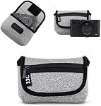 JJC Compact Camera Case Travel Pouch Sleeve for Sony RX100 VII VI VA IV Kodak Ektar H35N Pixpro FZ45 Canon SX620 SX610 & More | for Sony RX100 VI VA IV DSC-W830 Kodak Ektar H35N Canon SX620 SX610 SX720 ELPH 190 ELPH 180 & More Cameras, Neoprene Mater