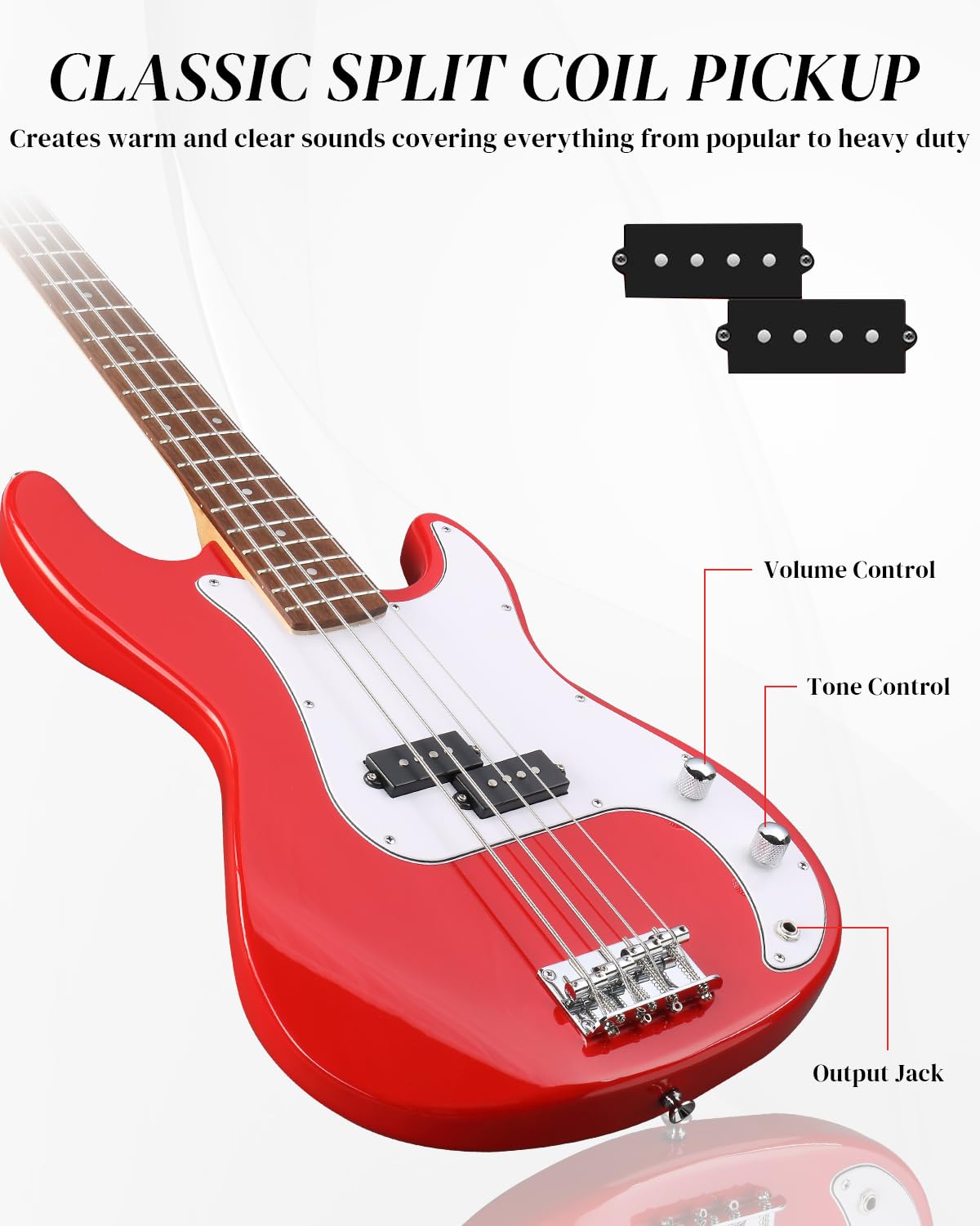 Amazon.com: Ktaxon Full Size Bass Guitar 4 String Electric Bass