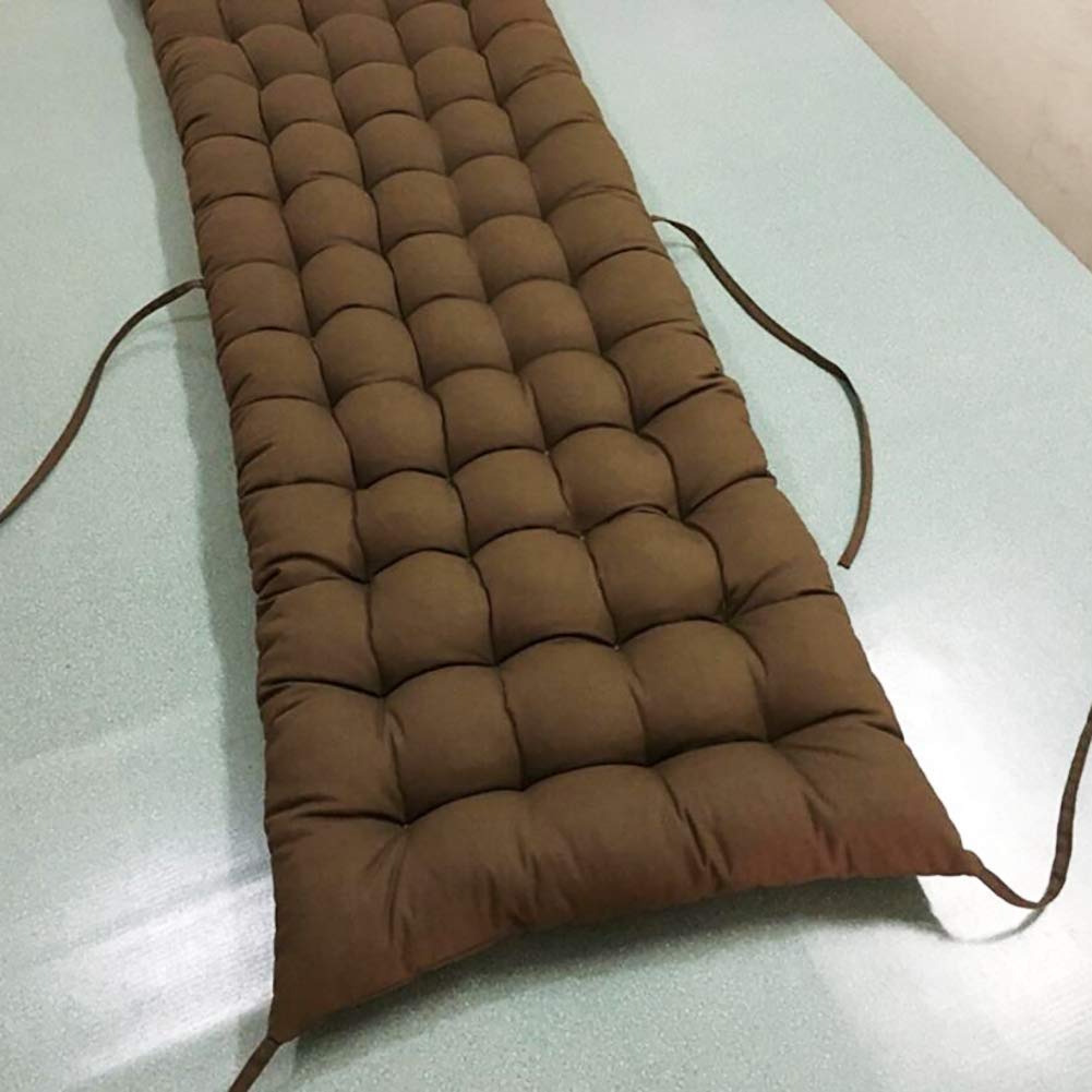 Papasan Poduszka na ławkę, prostokątne poduszki do siedzenia, podkładka na okno wykuszowe, Omega Patio meble, uniwersalne poduszki na krzesło wypoczynkowe - kolor kawowy 25 x 35 cm