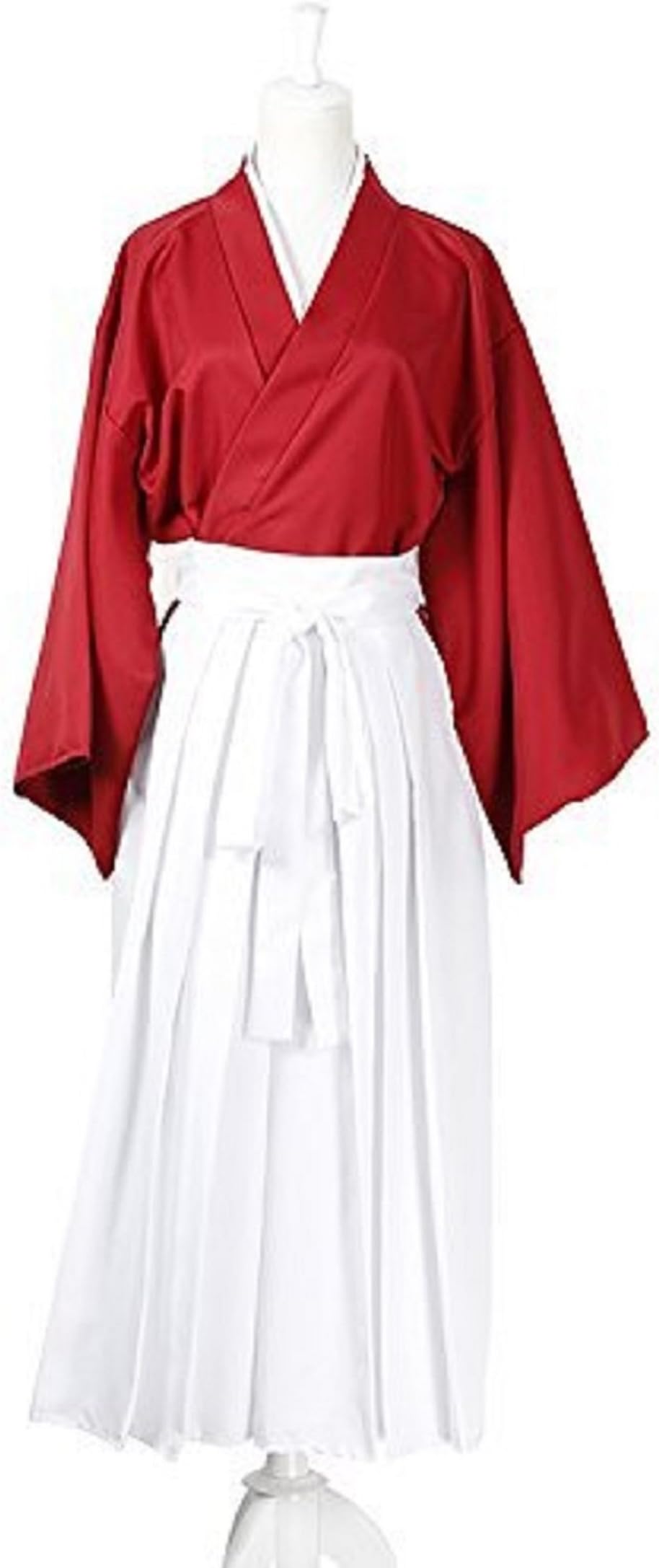 EARTH LEAD [All four size] Rurouni Kenshin Himura Kenshin Cosplay Costume hakama red ver costume wig sold separately SML XL SK (4. Himura Kenshin red XL)
