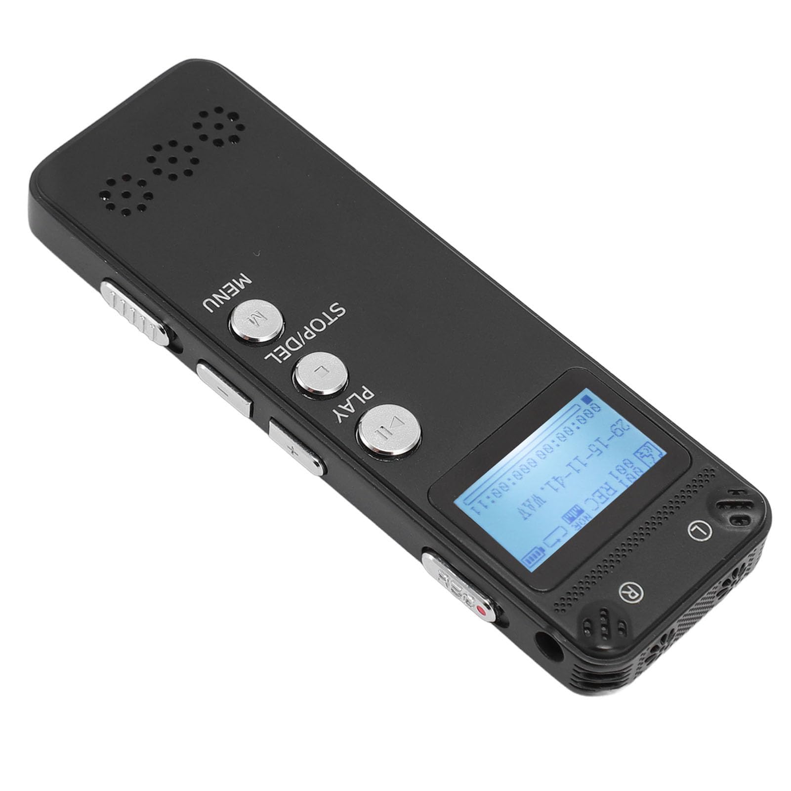 Grabadora de Voz Digital, Grabadora de Voz Reducción de Ruido Reproductor de MP3 Grabación Profesional con un Botón Tiempo de Grabación Continuo Prolongado para Reuniones