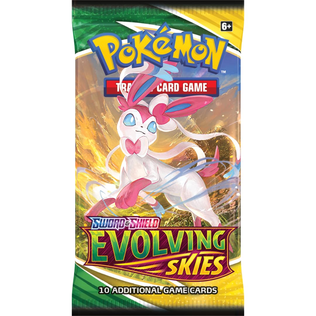 Pokmon SWORD AND SHIELD EVOLVING SKIES BOOSTER BOX - 18 BOOSTER PACKS :  Amazon.co.uk: Toys & Games