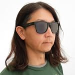 goodr Hooked on Onyx Polarized Sunglasses for Men & Women, Large Sized (BFG), Black Solid Frame with Black Non-Reflective Glare Reducing Lenses, UV400 Protection, No Slip, No Bounce