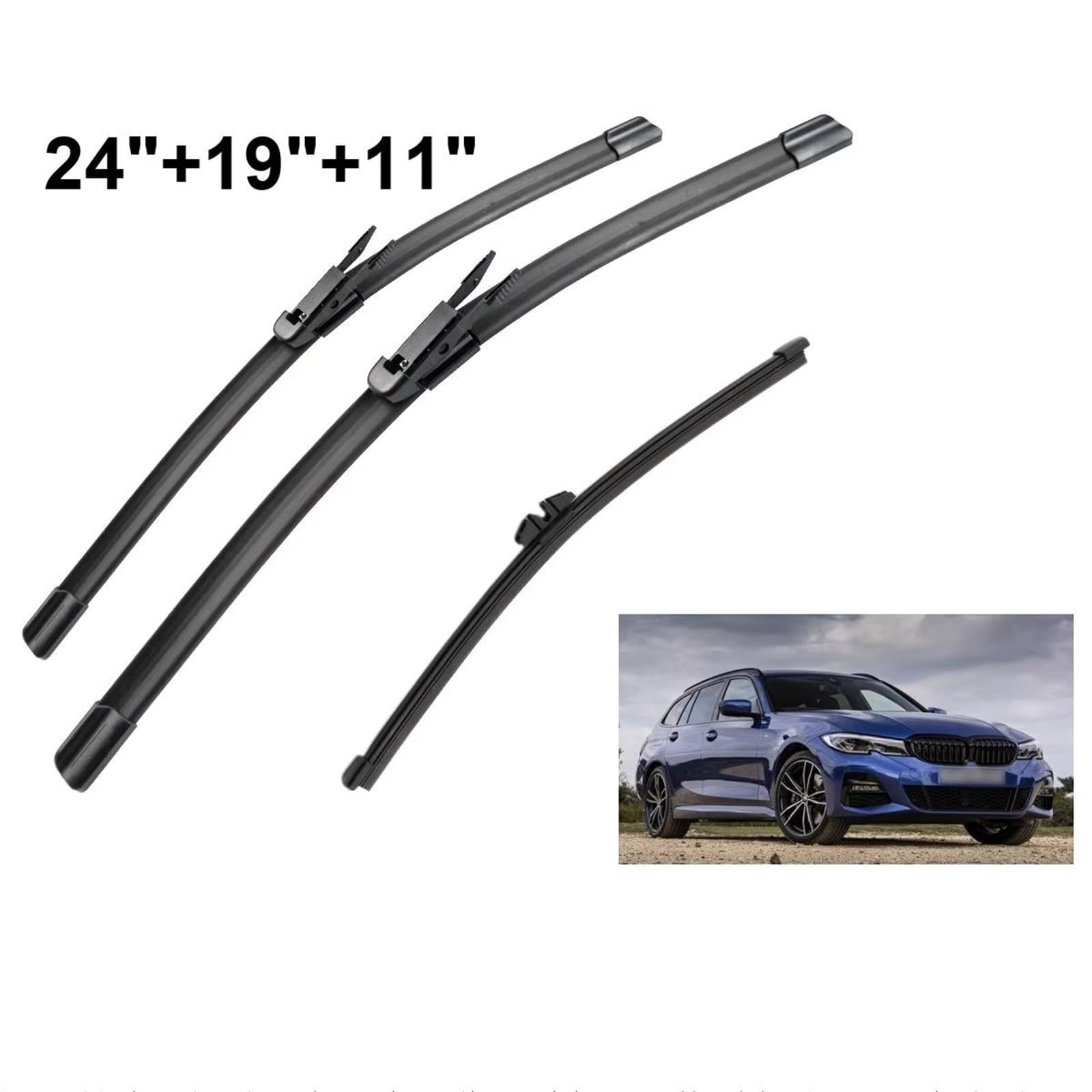 Tergilunotto Rear 1 2 3 4 6 Pezzi Spazzole Tergicristallo Anteriori Posteriori Per Auto Per BMW Serie 3 Touring Station Wagon F31 2011-2019 Tergicristallo(6 Piece)