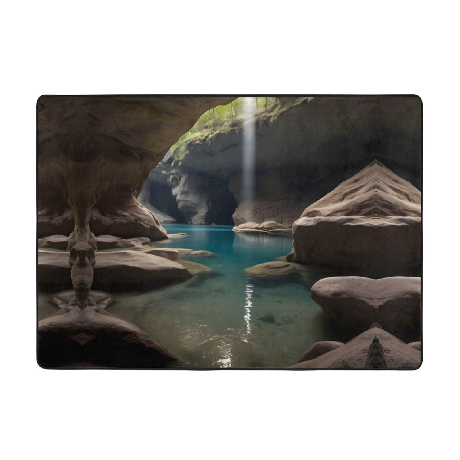 Tapis Hidden Underground River pour table de chevet et bureau
