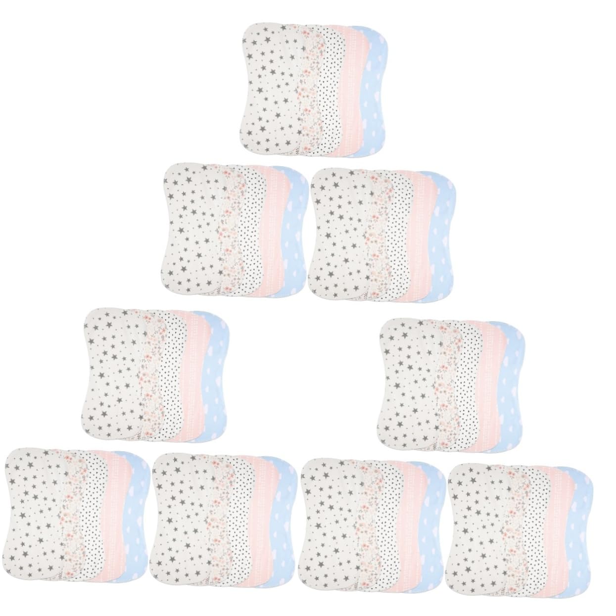 3sets Baby Musselin Baby Neugeborenen Waschlappen Kleinkind Speichel Handtücher Komfortable Weiche Stoff 5 Stücke * 3