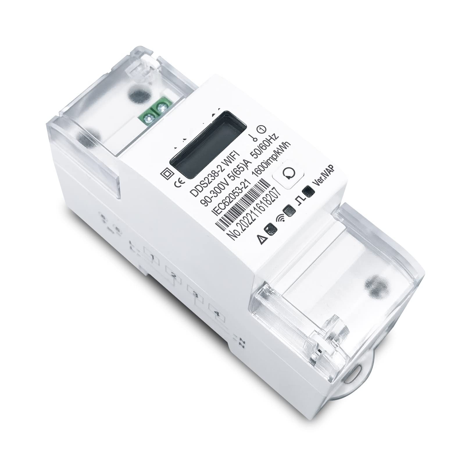 Contatore Energia Elettrica, Bidirezionale Contatore di energia Timer Consumo energetico Monitor KWh Meter Wattmetro Tensione e protezione corrente, Facile da Installare