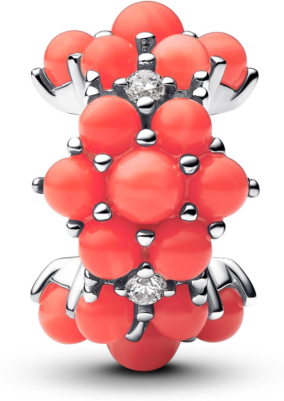 PANDORA Moments Türkisfarbenes Ozean Charm aus Sterling Silber mit Zirkonia, Kompatibel Moments Anhänger, 793897C02