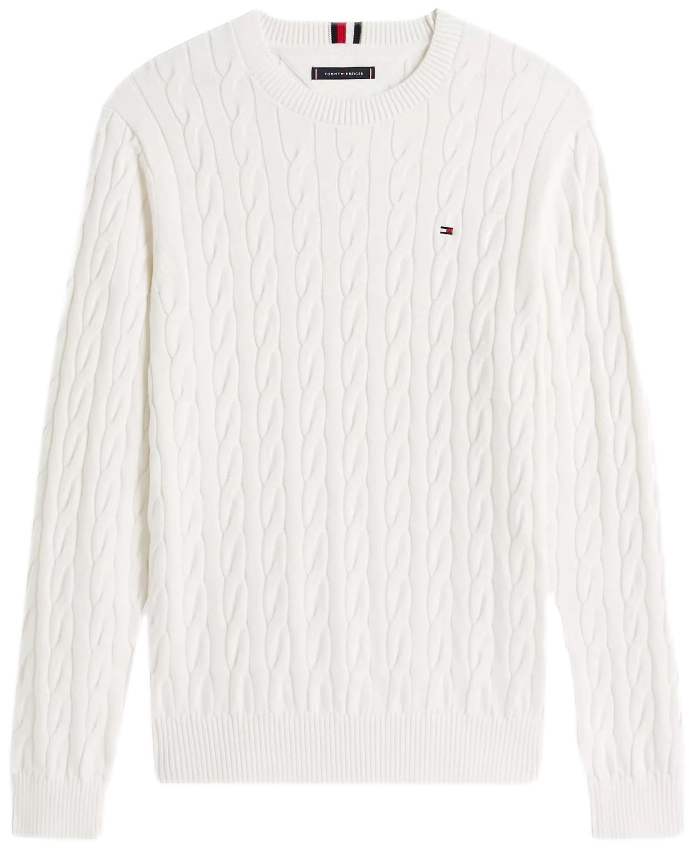 Tommy Hilfiger Men's Iconic Cable Knit Sweater 2024 Collection
