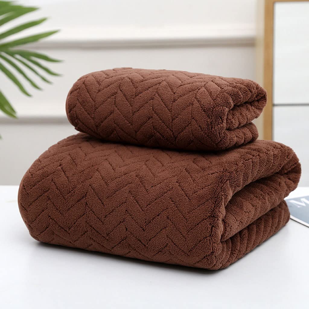 Home Towels Bathroom Nordic Solid Color 2 Pcs Face Bath Towel Set Couples Gift Quick Dry Microfiber Shower