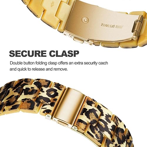 Miniatura 3 de DEALELE Correas compatibles con Samsung Galaxy Watch 66 Classic  55 ProGalaxy Watch 44 Classic  3 1.614 in  Active 2, correa de repuesto de resina