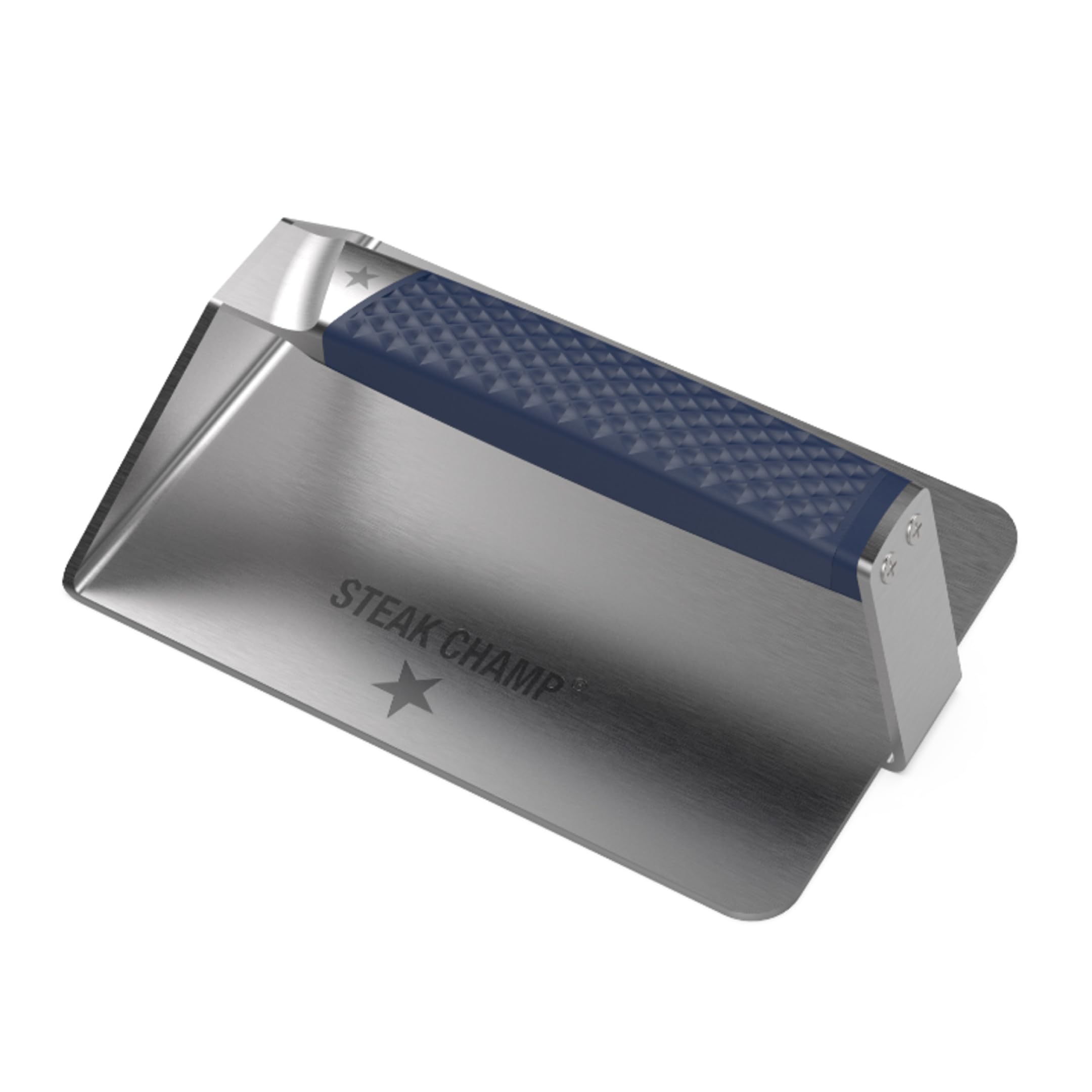 Steakchamp Burger & Steak Pressa XXL: Pressa per Grill e Hamburger per croste croccanti, Pesi per Sandwich e Carne, con Manico Antiscivolo
