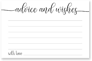 Manta Makes Advice and Wishes Cards - Pack of 50 with Note...