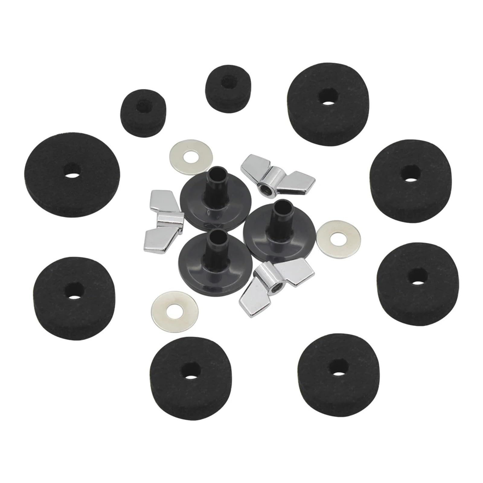 Soporte For Platillos, Almohadillas De Fieltro, Mangas, Tuercas