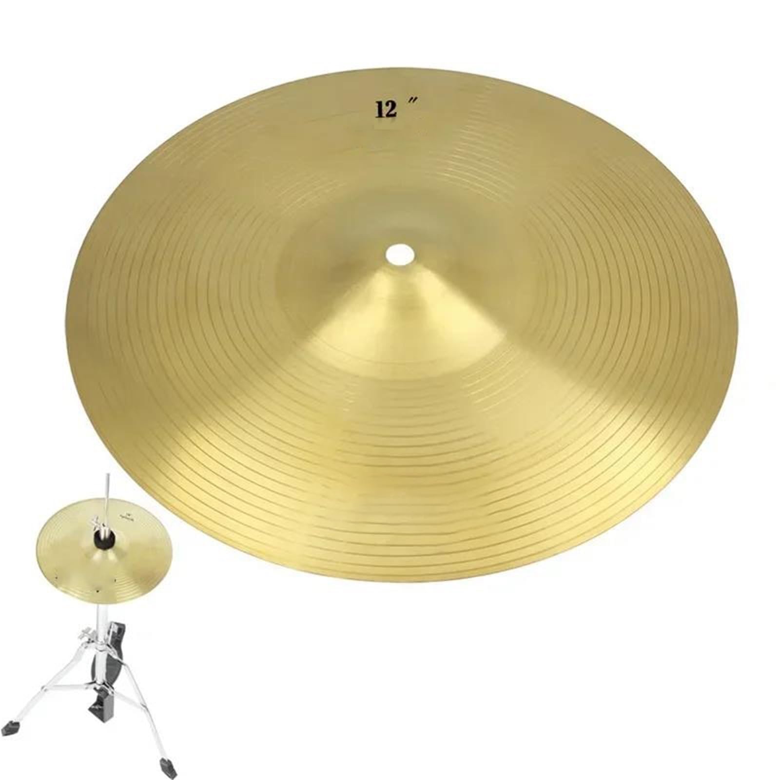 Cymbale De 12 Pouces (1 Pièce) En Laiton Cymbal Pack