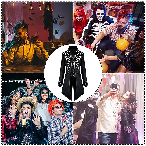 Mens Medieval Steampunk Tailcoat - Casaco Medieval Jaqueta Vitoriana Homens | fraque medieval mascul
