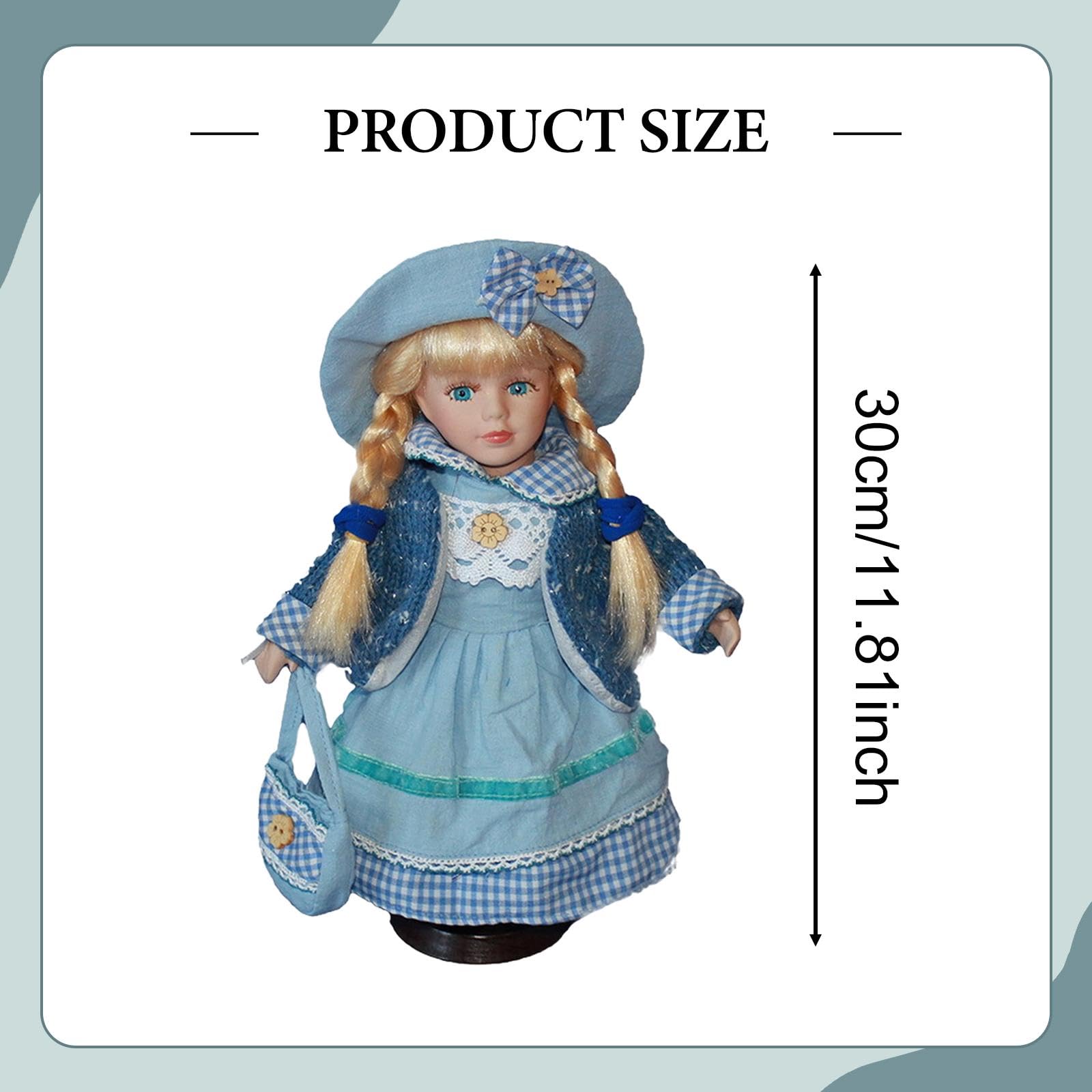 Luwecf Porcelain Doll Collectible Elegant Victorian Ceramic