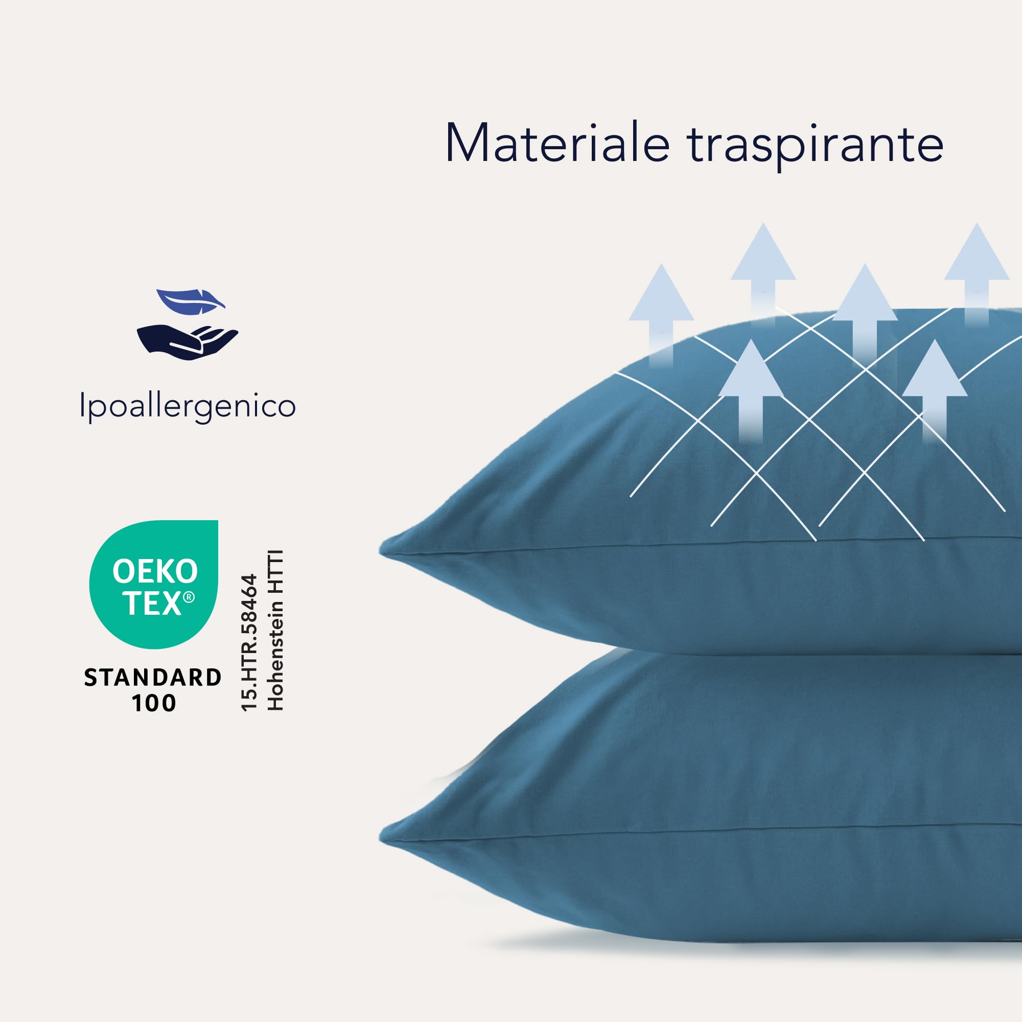 Dreamzie Federe Cuscini 30x50 (Set di 2) - Rosso - per i Cuscini 30 x 50 cm - 100% Jersey di Cotone - Federa da Cuscino - Copri Cuscino per Letto - Fodera Protezione per Cuscino