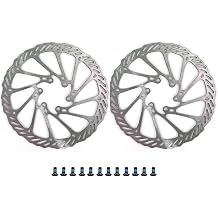 Bicycle Brake Rotors, CATAZER 140mm 160mm 180mm 203mm Stainless Steel Bike Disc Brake Rotor with 12 Bolts for Cycling G3, 160mm