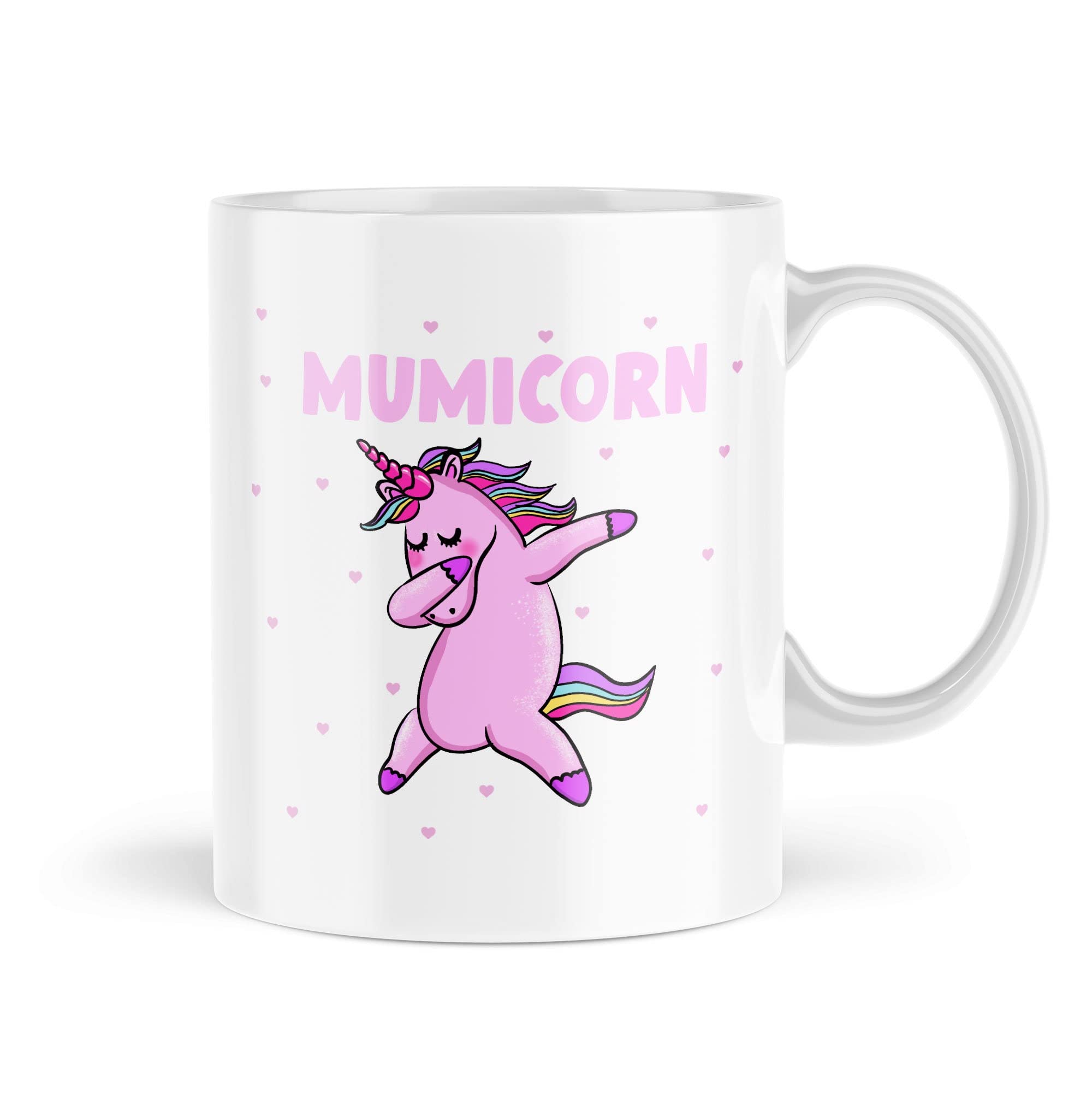 Tongue in Peach Funny Novelty Mugs | Mumicorn | Birthday Mummy Mother Mum from Son Daughter Girly Unicorn | Tea Coffee Mug | Banter Funny Joke | MBH2332