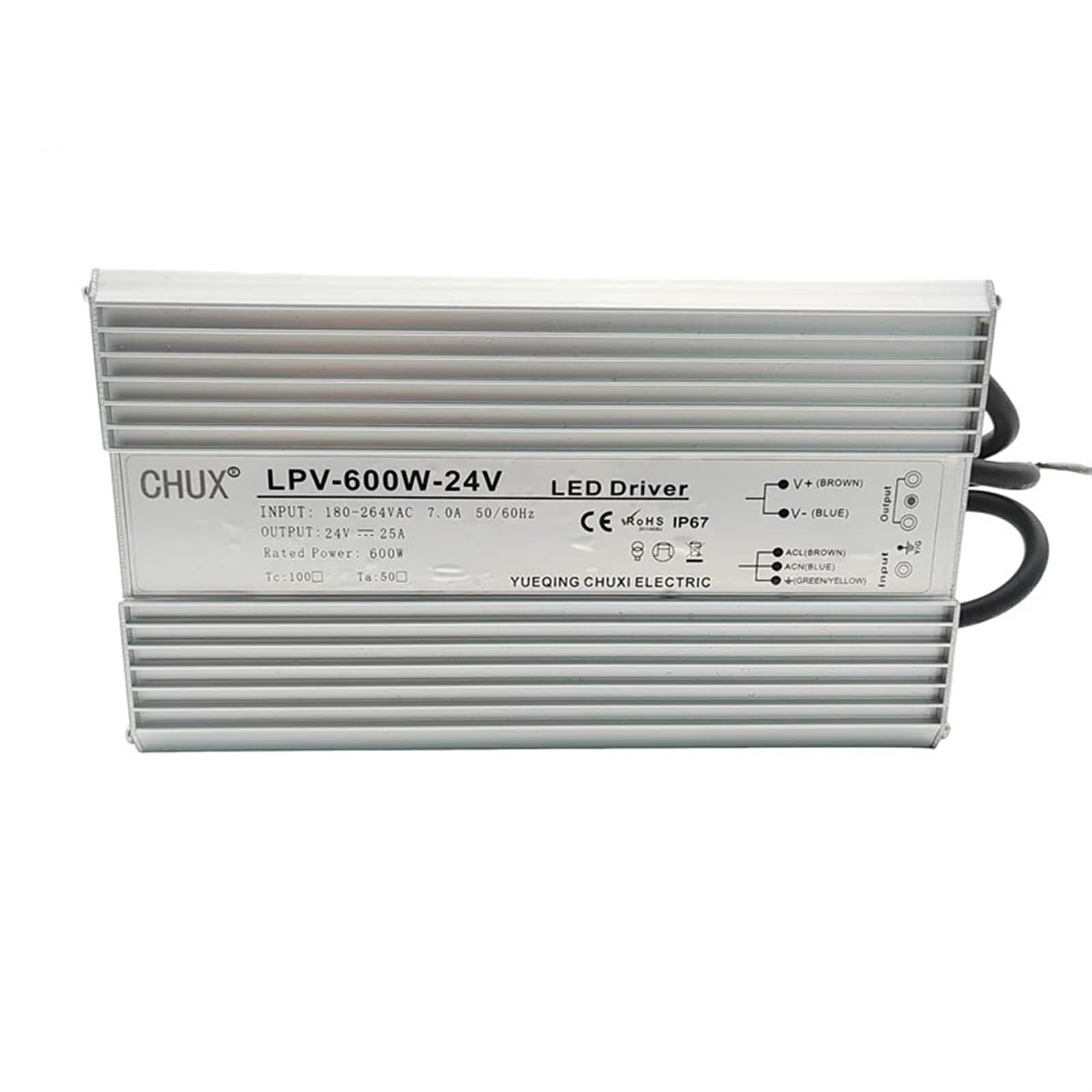 Alimentation étanche 600W transformateur CC 24V 36V 48V LPV extérieur