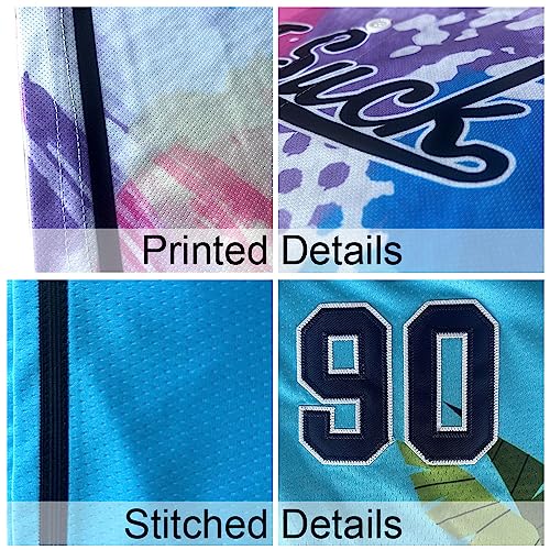 Custom Print Baseball Jersey Uniform para hombre, mujer, niña, niño con logo, nombre y número bordados miniatura 6