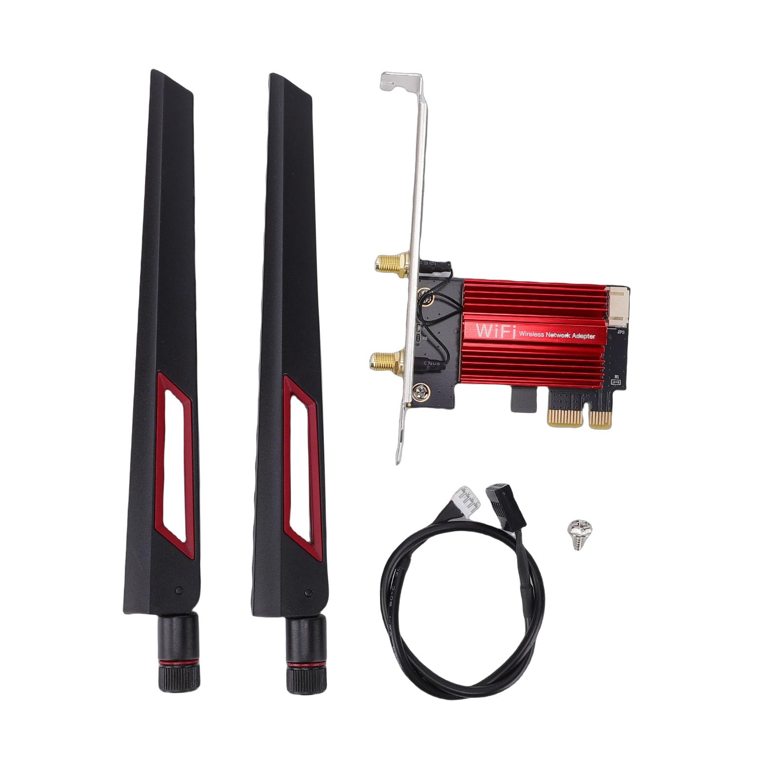 GOWENIC Scheda WiFi WiFi 7 PCIe, Scheda di Rete Tri-Band per PC Desktop con Bluetooth 5.4, Antenne 10dBi, Crittografia WPA4, per 10/11