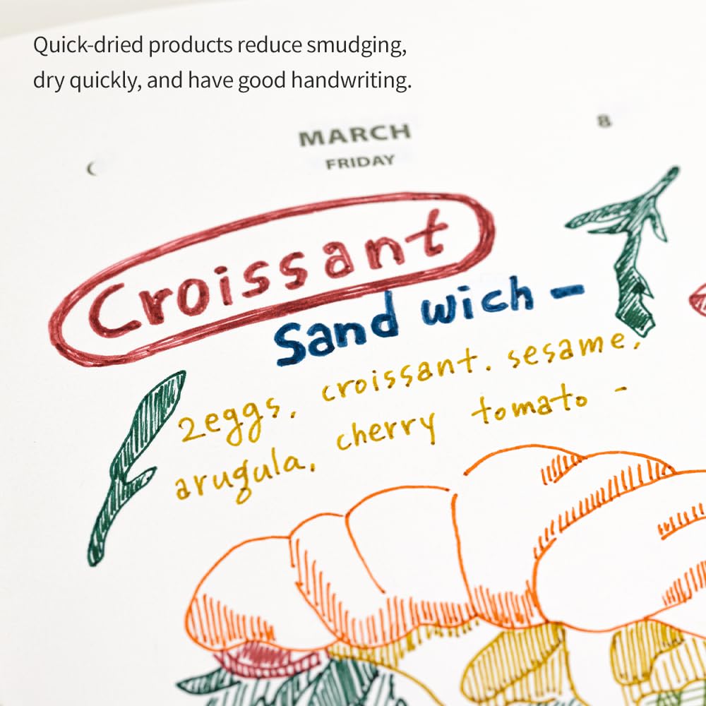 Korea Life Pieces 0 38 mm Colorful Gel Pen for Drawing Writting Made in Korea MAUVE — view 4