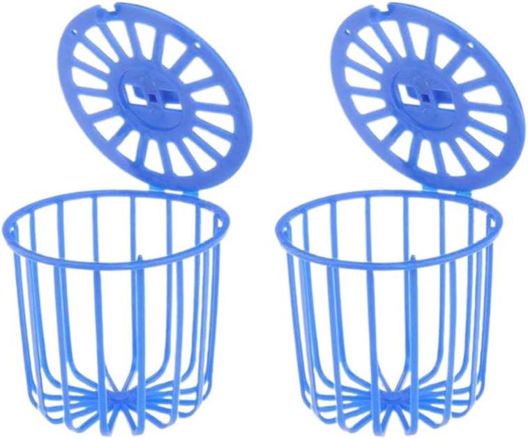 POPETPOP 2Pack Bird Parrot Feeder Cage Fruit Vegetable Holder Cage Hanging Basket Container Foraging Toys Bird Food Holder Bird Cage…
