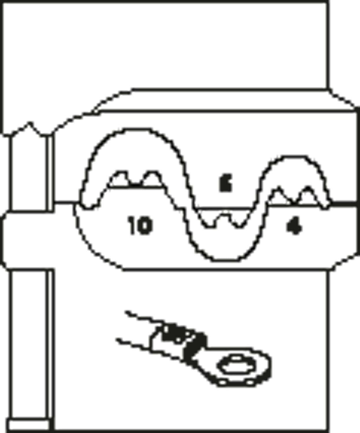 GEDORE 8140-03 Module Insert for Non-Insulated terminals 4/6/10