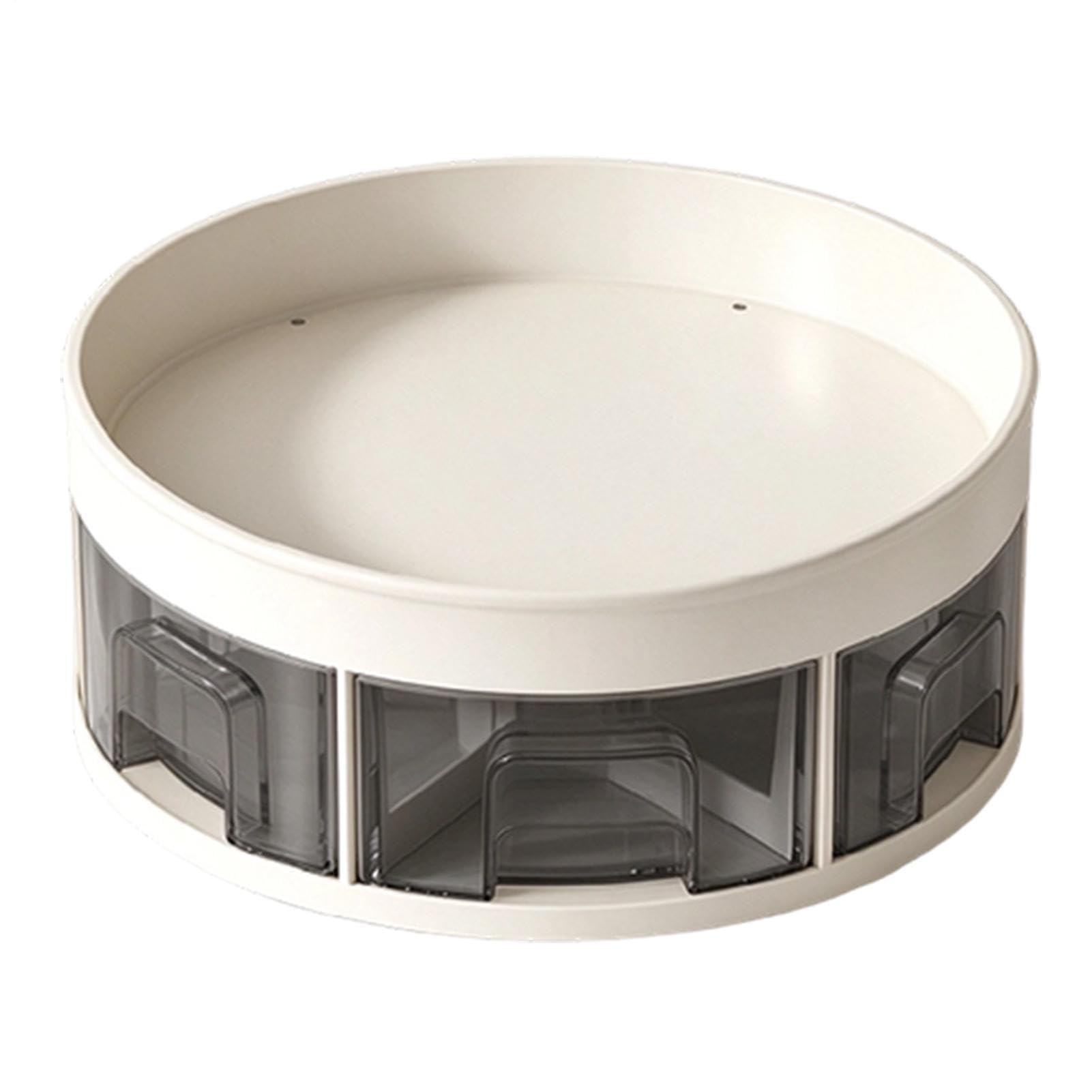 Étagère D'Épices Plateau à condiments rotatif 30 cm avec 6 tiroirs