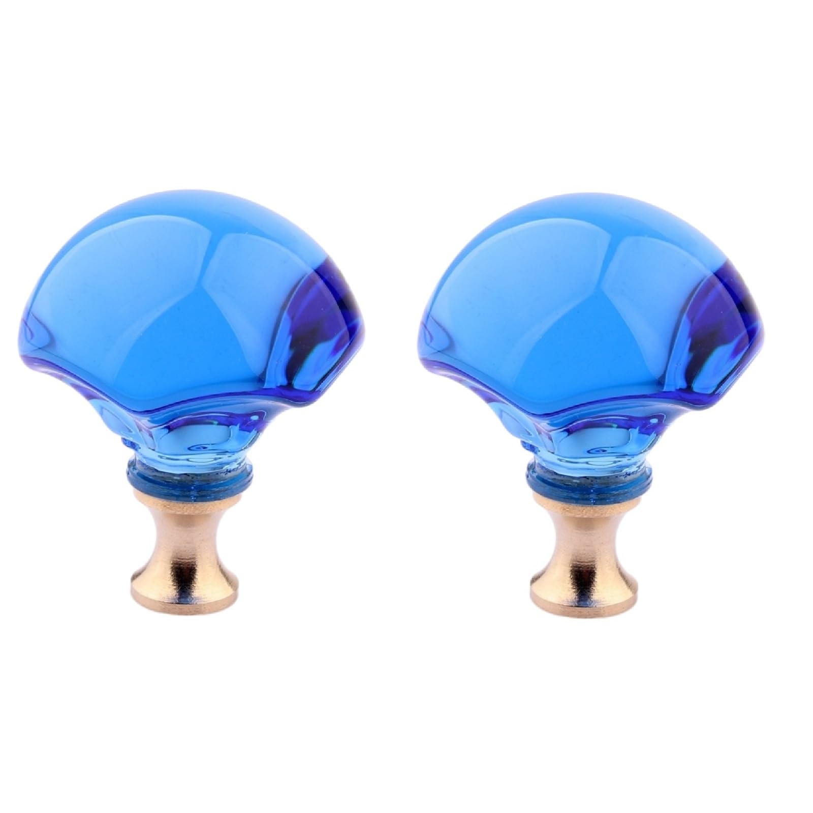 Poignées de tiroir en cristal bleu 4x6 cm | Boutons de meuble