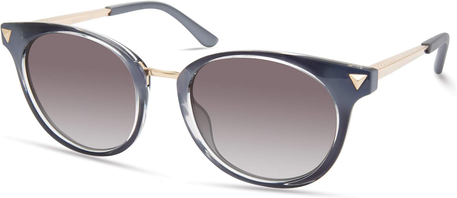 womens Stud Acccent Round Sunglasses Round Sunglasses