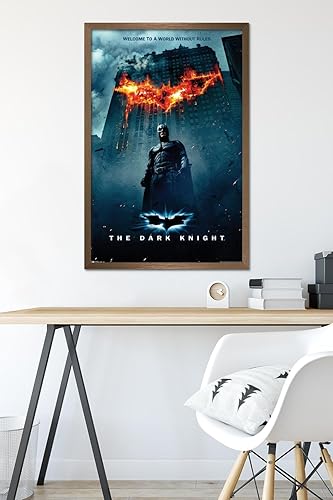 Miniatura 54 de Trends International DC Comics Movie - The Dark Knight - Póster de pared de una hoja con logotipo de Batman en fuego, 22.375 x 34 pulgadas, paquete