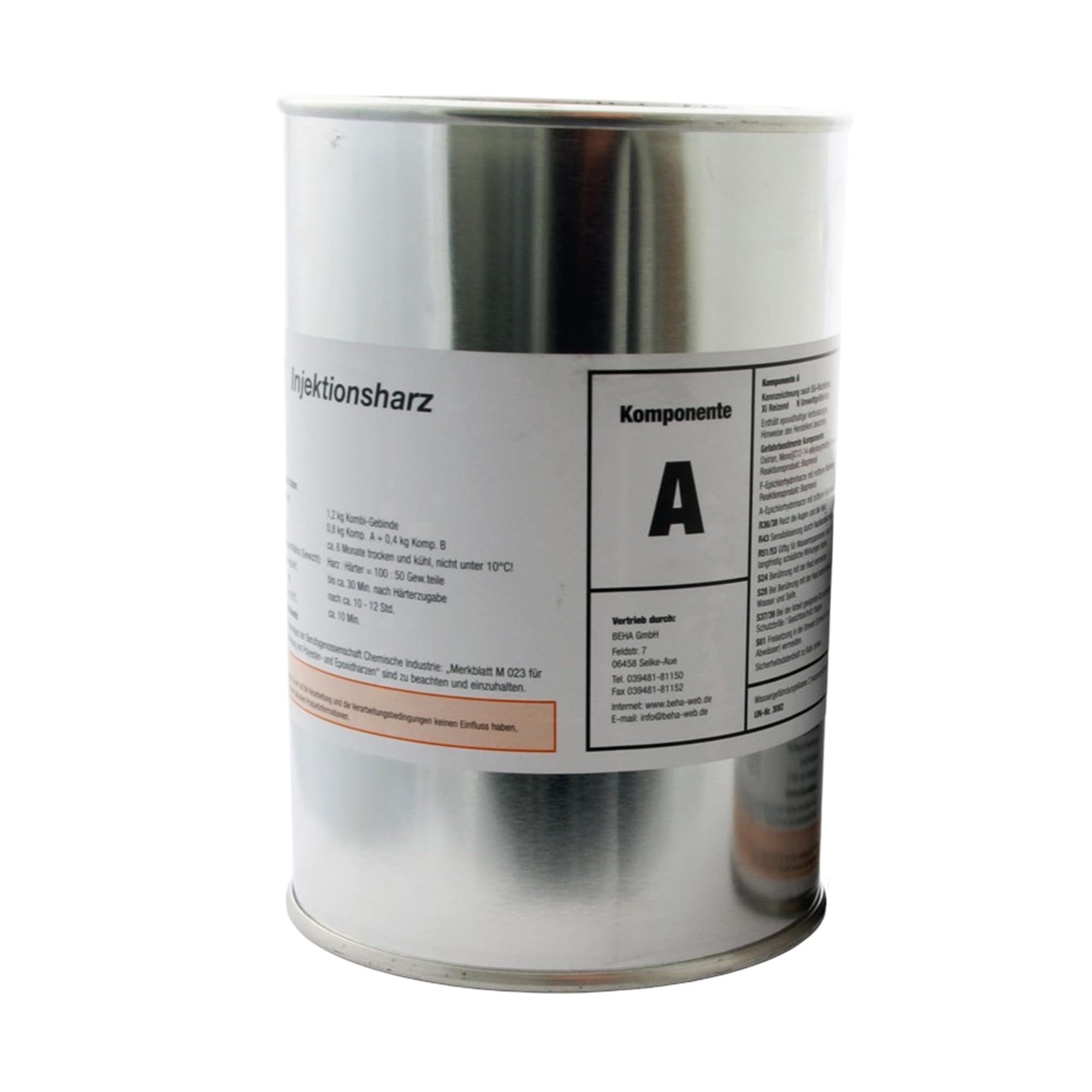 1,2 kg Epoxidharz, Gießharz, Rissharz + 30 Stck. Estrichklammern + 500g Quarzsand