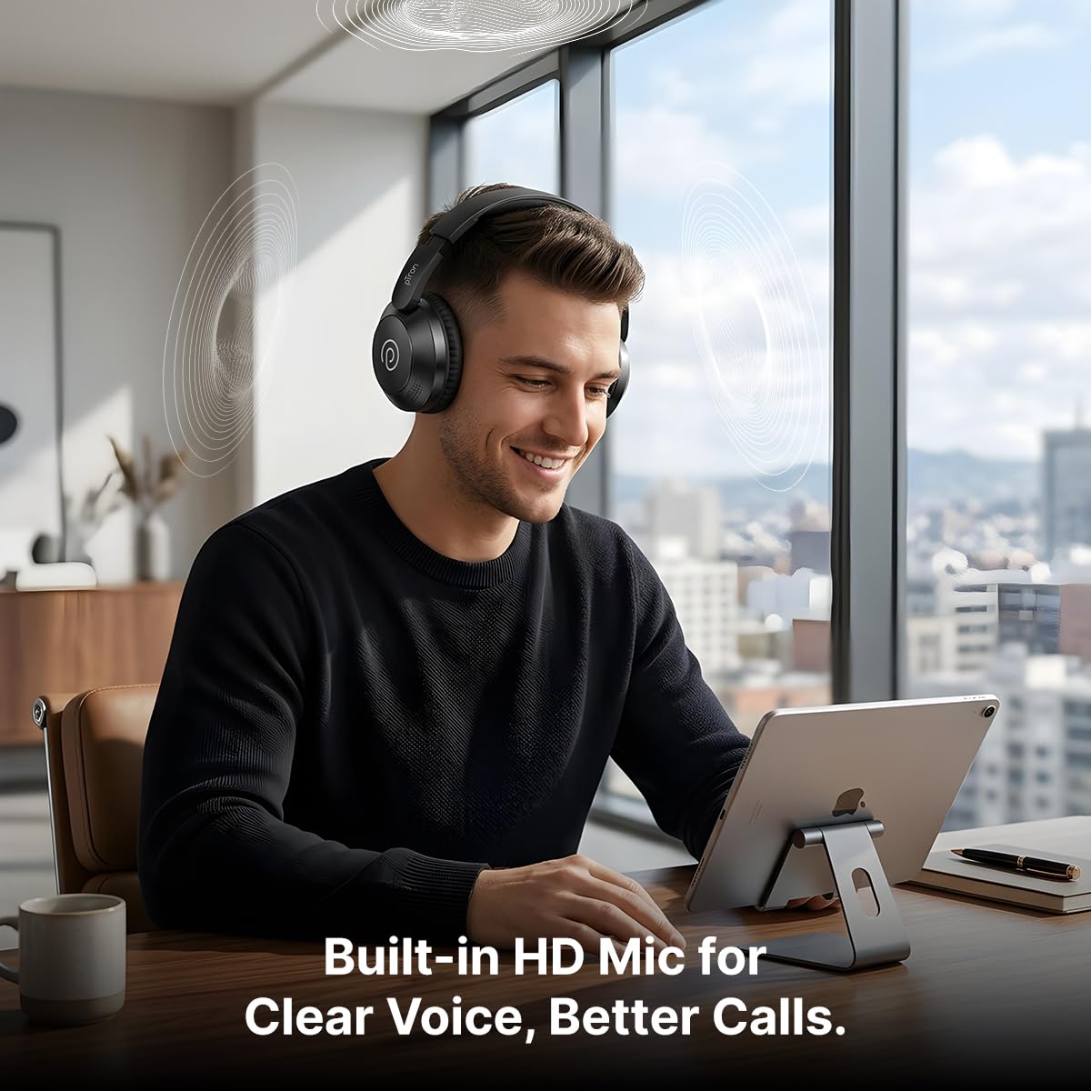 pTron Studio Evo Headphones: 70hr Battery, Bluetooth 5.3 -8 pTron Studio Evo Headphones: 70hr Battery, Bluetooth 5.3 -8