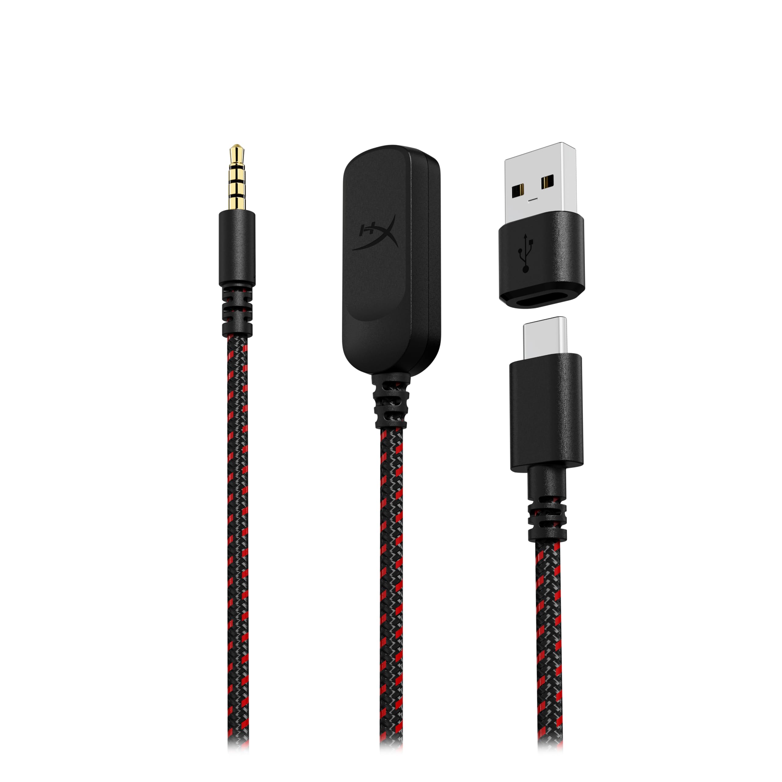 HyperX Cloud III Gaming-Headset Kabelgebunden 53-mm-Treiber Memory Foam DTS Noise-Cancelling Mikrofon USB-C USB-A 3,5mm PC PS5 PS4 Xbox Switch Mac Schwarz Rot