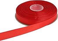 Vista 25 de Cinta de grogrén sólido de 25 yardas cada rollo, borde tejido 100% poliéster (3/4 pulgadas, verde)