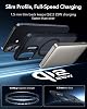MADNOVA iPhone 17 için Kılıf Kamera Korumalı Magsafe Wireless Şarj Özellikli Lens Hediyeli Mat Şeffaf Renkli Standlı iPhone için Kılıf (Siyah)