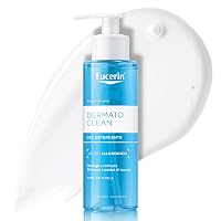 Eucerin DermatoClean Gel Detergente Viso 200 ml, Foaming cleanser idratante e rinfrescante