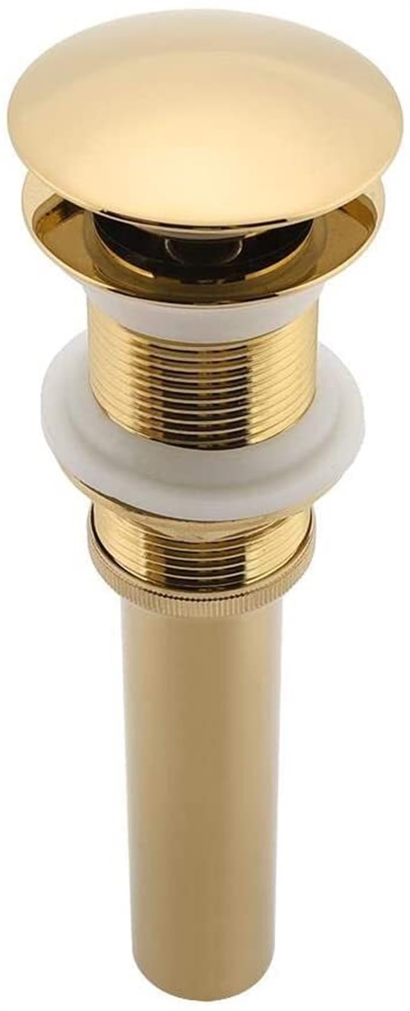 Bonde de lavabo G1-1/4 en laiton chromé sans trop-plein pour vasque de salle de bain