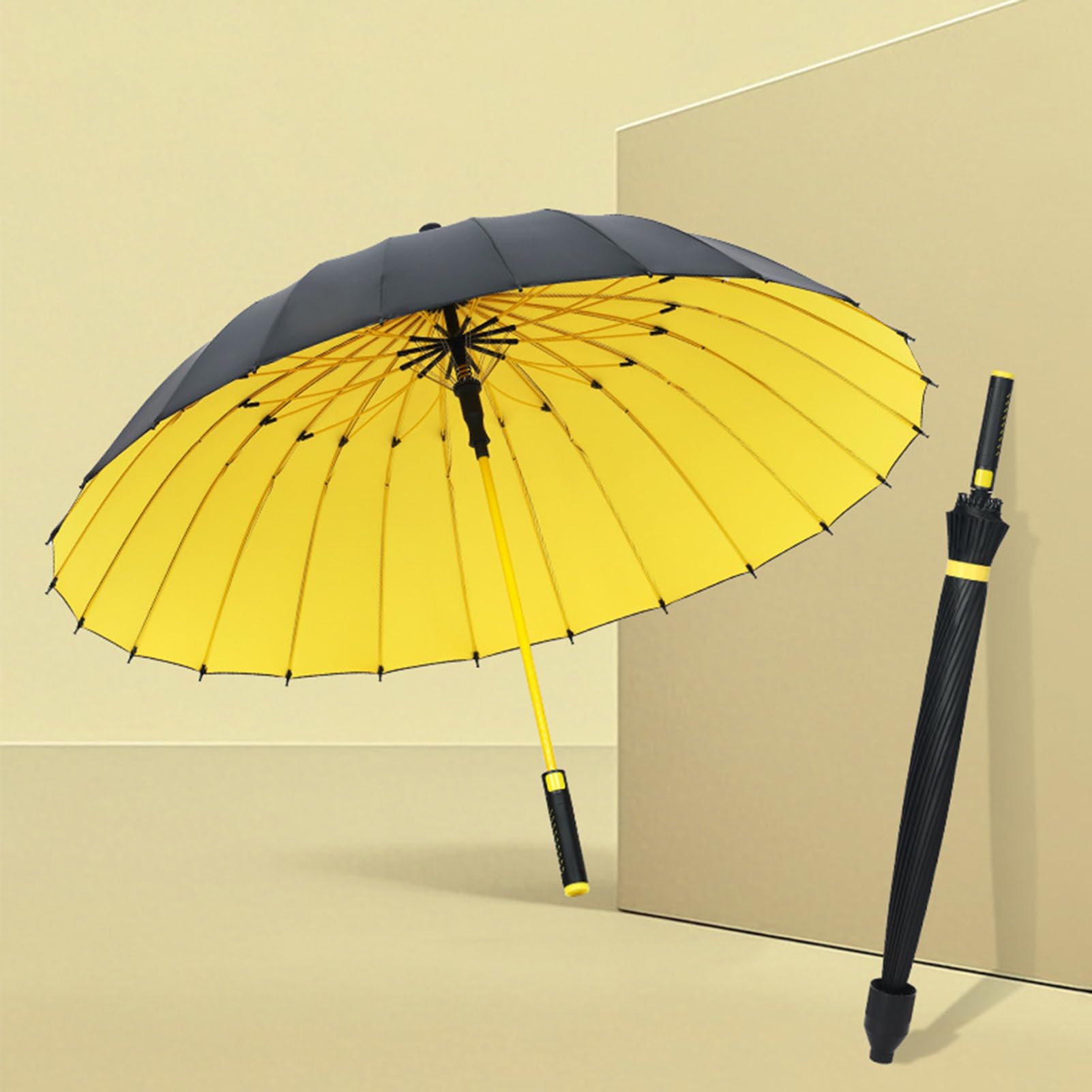 Paraguas De Golf Resistente Al Viento Paraguas Automático Impermeable Con | Sombrilla Jardín Familiar Paseo Playa Viajes Exteriores Estudiantes Estadio Profesores Adultos